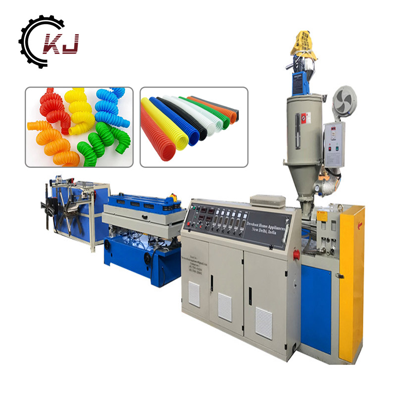 PE PP PVC Single Wall Corrugated Pipe Make Machine